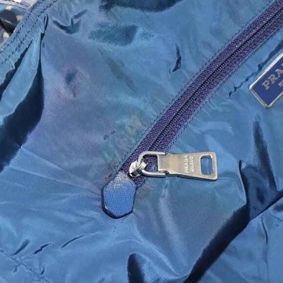PRADA Tote Bag Nylon Blue Auth nb209 - Picture 10 of 16